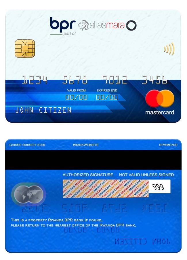 Rwanda BPR bank mastercard